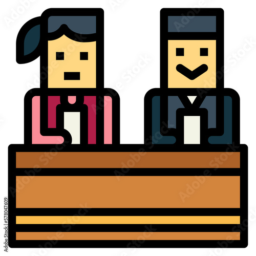 announcer filled outline icon style