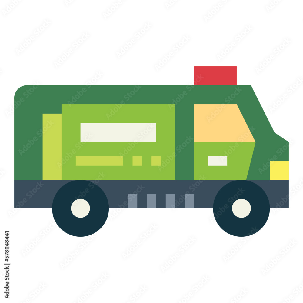 newspaper van flat icon style newspaper van flat icon style