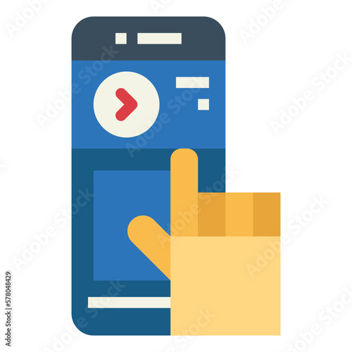 news website flat icon style