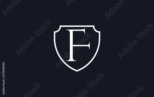 Shield and protection logo design for security and technology company with the letters and alphabets