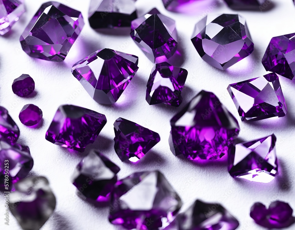 amethyst gem on white background amethyst gem on white background