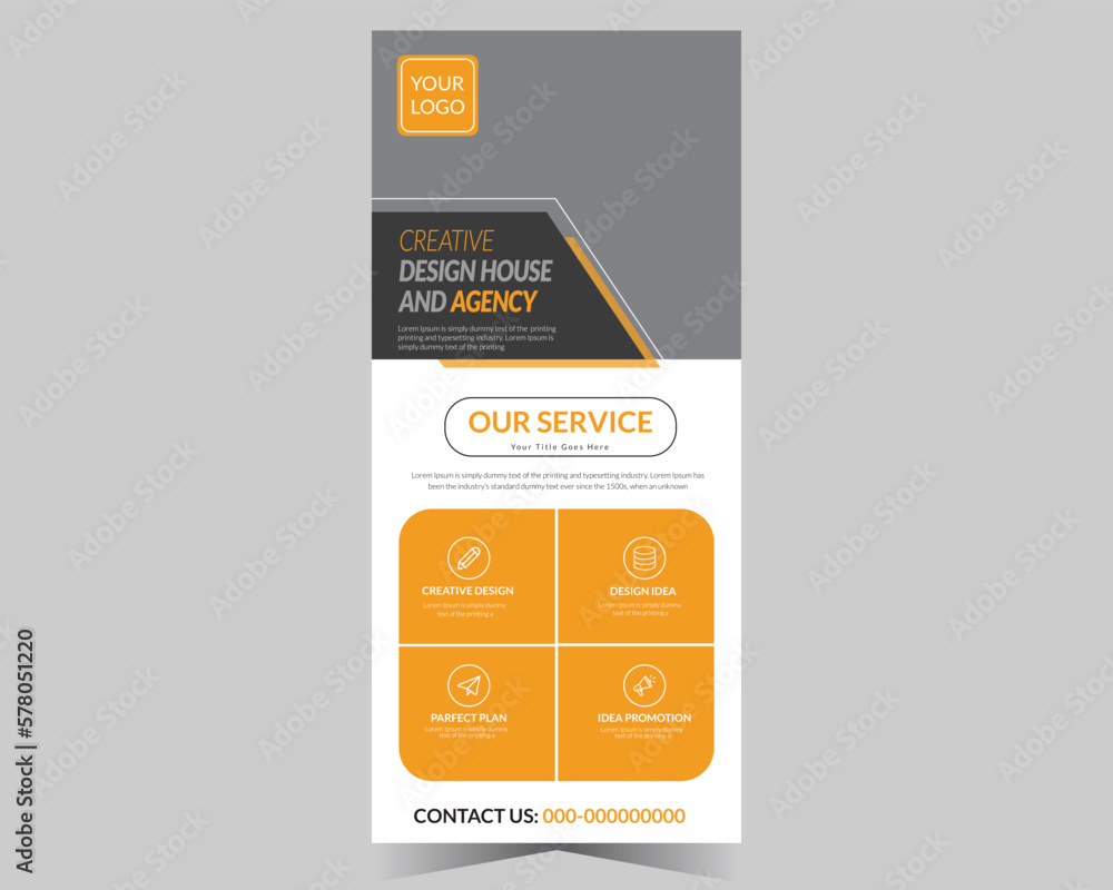 Obraz premium Design house Roll-up Banner Template