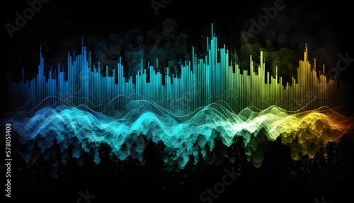 Abstract Graphic, sound waves, Background