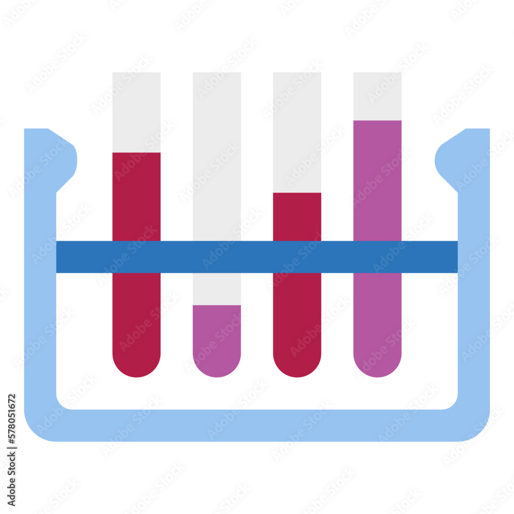 Obraz premium test tubes flat icon style