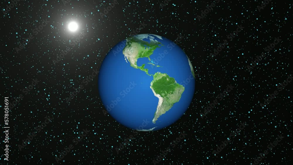 Solar system earth planet rotating . earth around in sun rotated . Solar system earth planet rotating . earth around in sun rotated .
