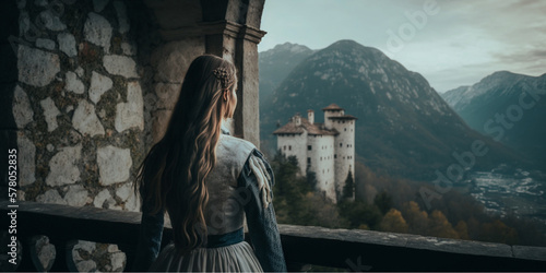 woman in castle