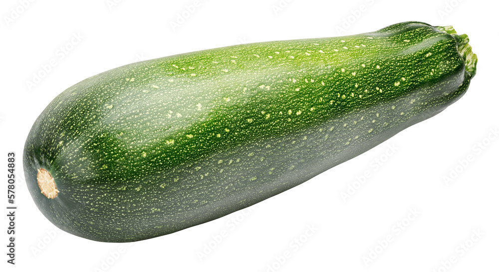 Ripe zucchini or courgette isolated on transparent background Ripe zucchini or courgette isolated on transparent background