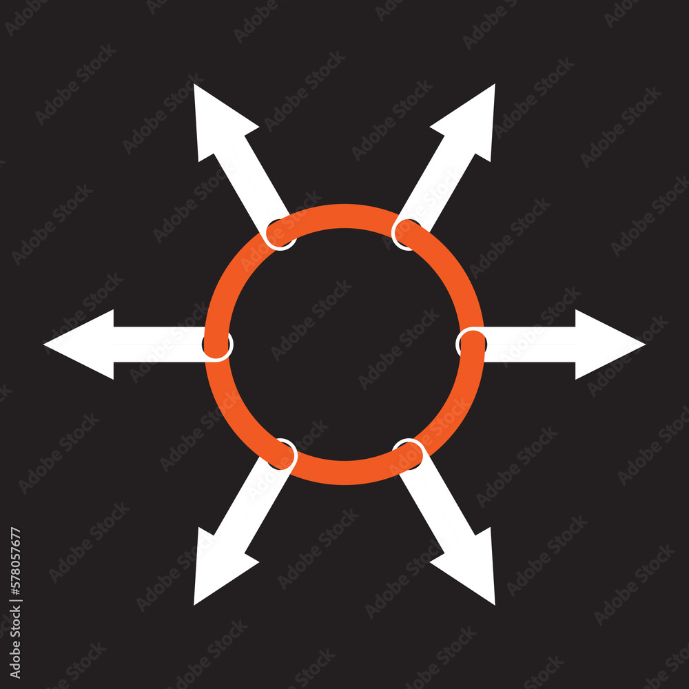 forced retention. six arrows held together by the ring forced retention. six arrows held together by the ring
