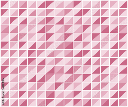 Abstract geometric background design. Pink, red and white color shades texture