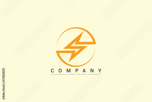 flash logo abstract design vector template.