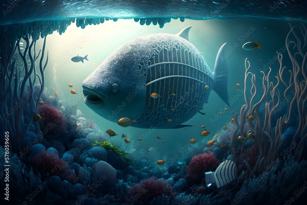 Obraz premium coral reef in aquarium