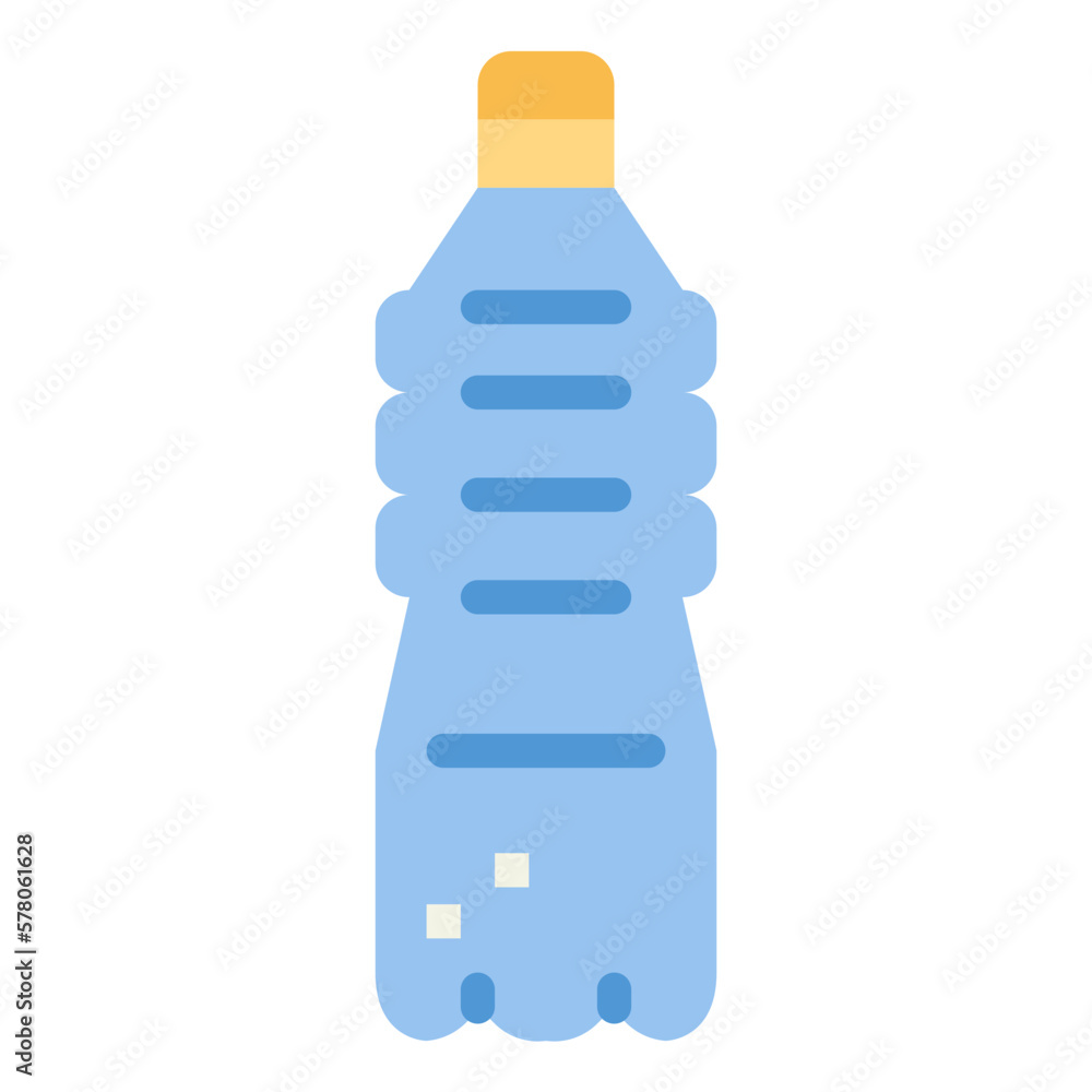 plastic bottle flat icon style