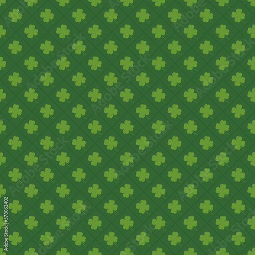 Green clover seamless pattern