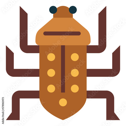 bug flat icon style