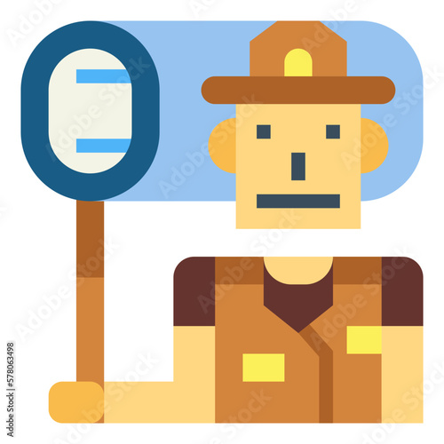catching flat icon style