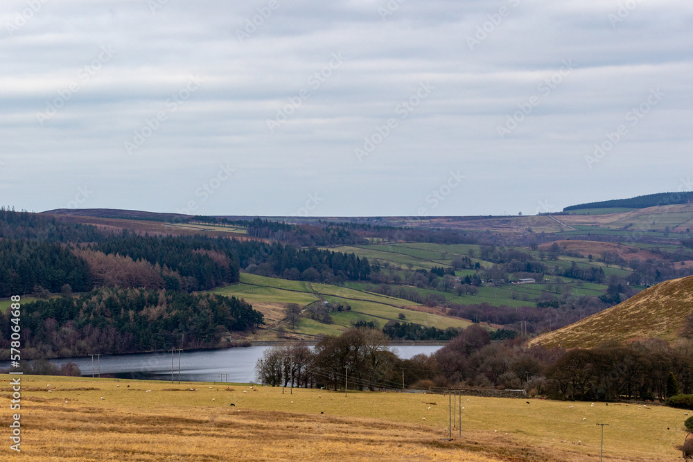 Obraz premium autumn landscape with river
