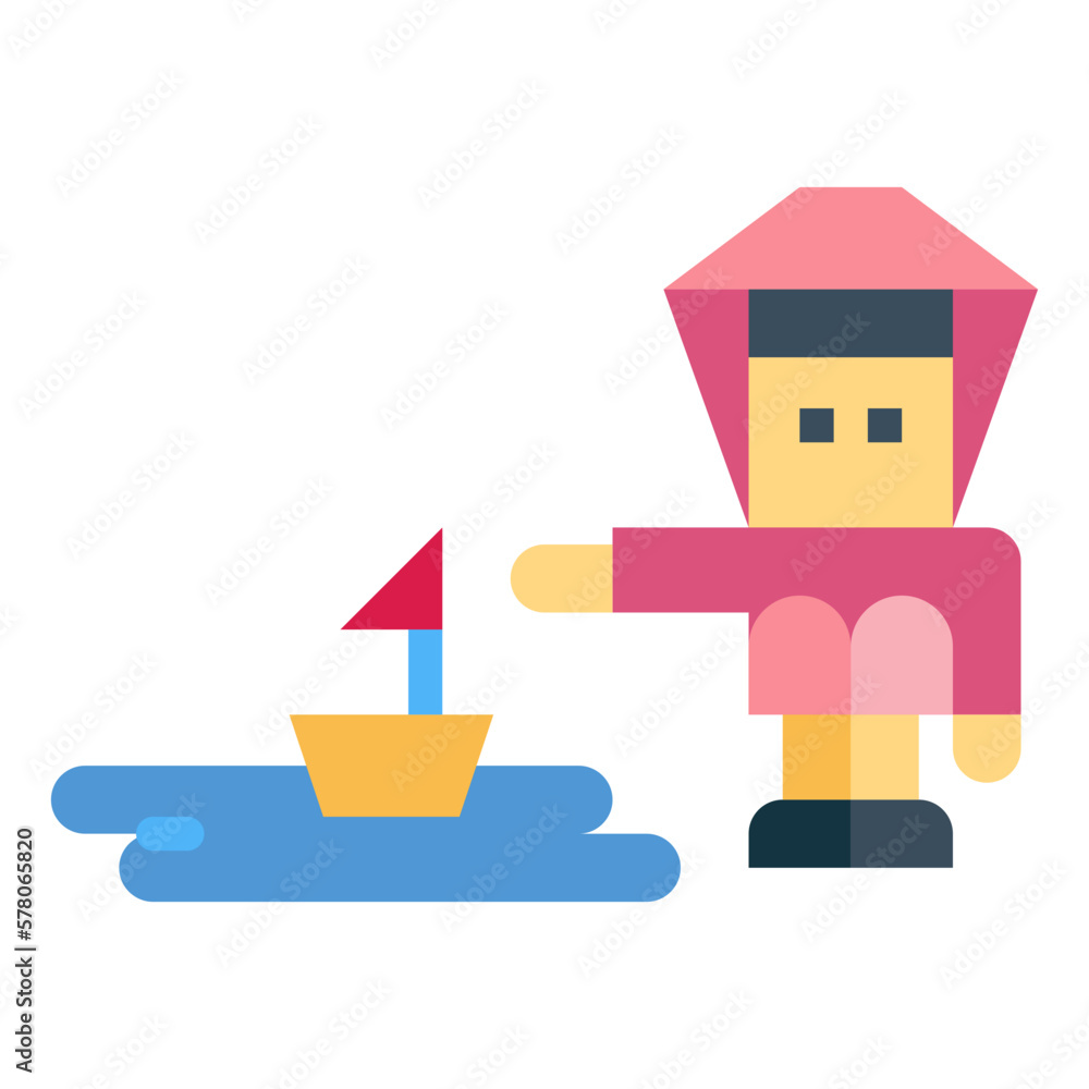 puddle flat icon style puddle flat icon style