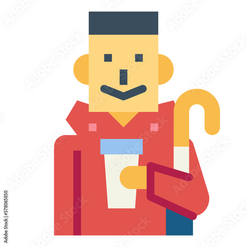 rainy flat icon style