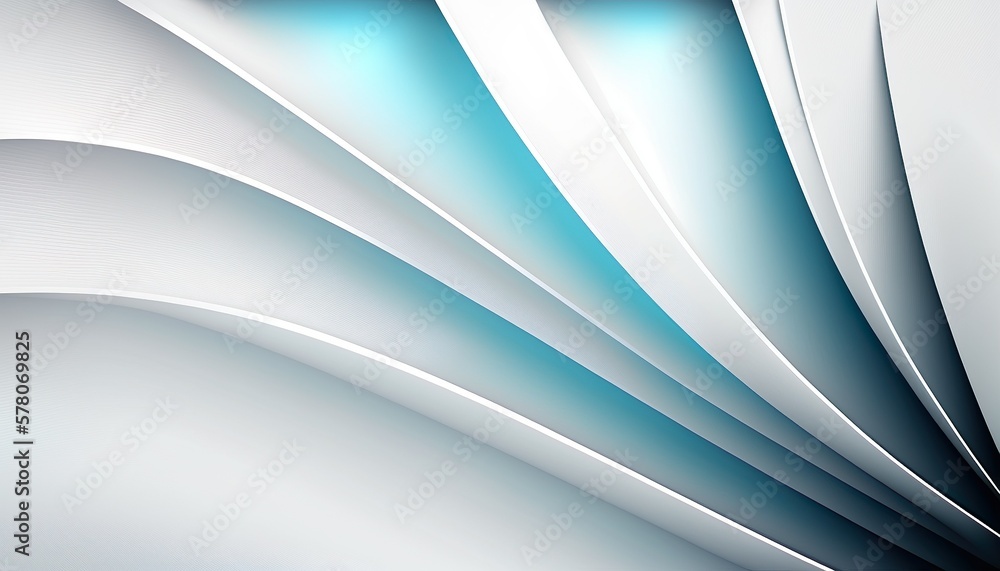 White pale blue abstract ambiant smooth curved lines shape abstraction illustration background wallpaper created with generative AI technology White pale blue abstract ambiant smooth curved lines shape abstraction illustration background wallpaper created with generative AI technology
