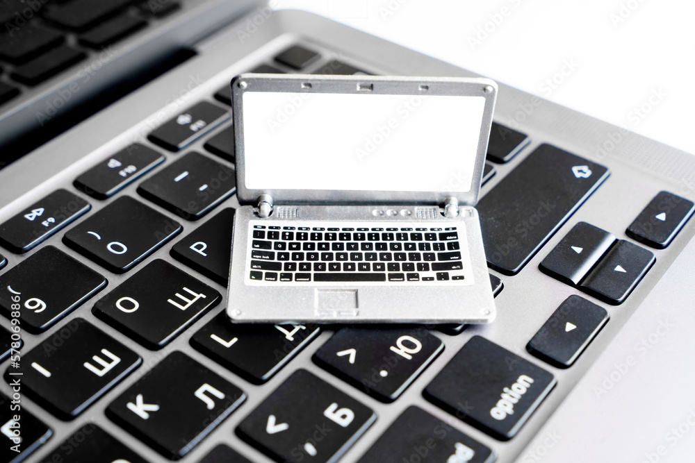 Miniature Notebook on Full-Size Laptop