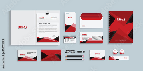 Corporate identity set template, Business stationery set, eps