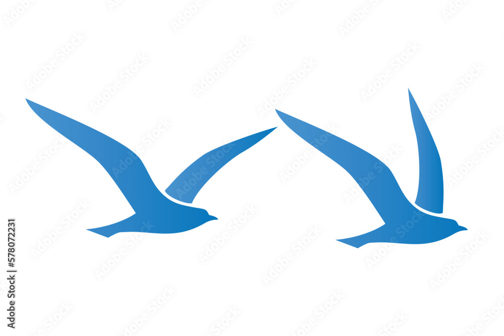 seagull logo design vector template seagull logo design vector template