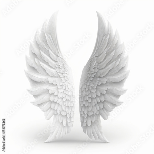 angel wings isolated on white © Gabriel