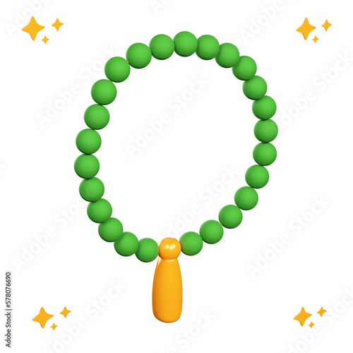 Prayer Beads 3d Illustration photo