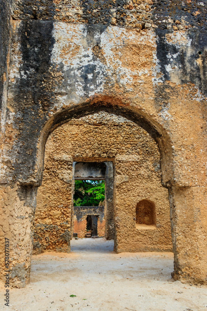 Fototapeta premium Ruins of Mtoni palace in Zanzibar, Tanzania