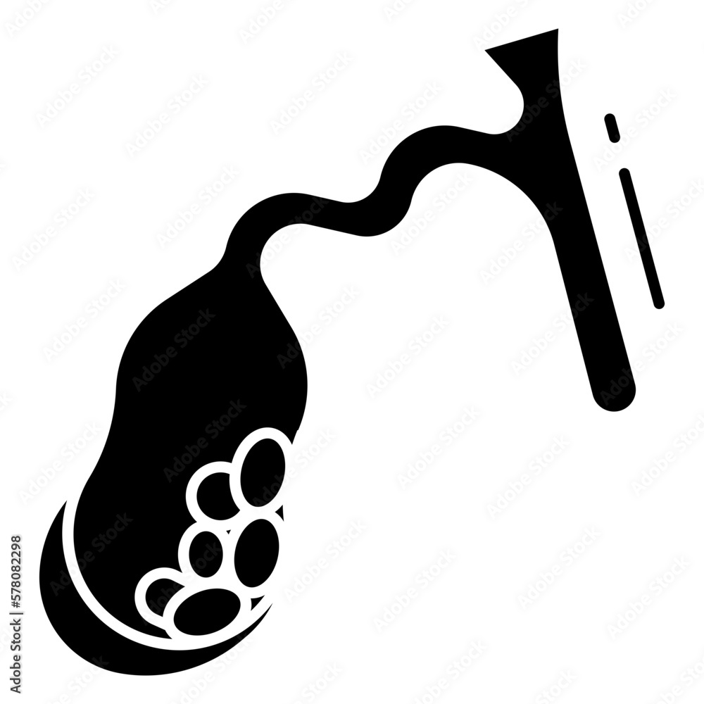 Obraz premium gallbladder disease icon