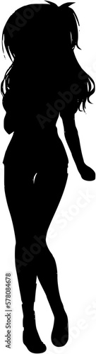 fashion girl silhouette