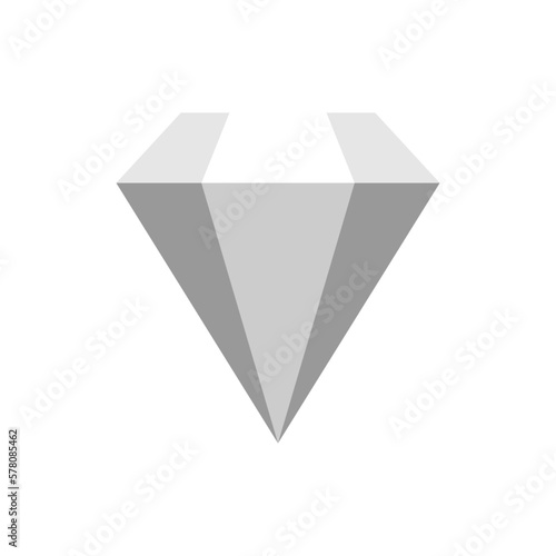 Free Download Basic Diamond Jewel Symbol Icon. Vector Image. - GFXLoad