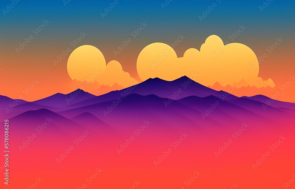 sunset in mountains sunset in mountains