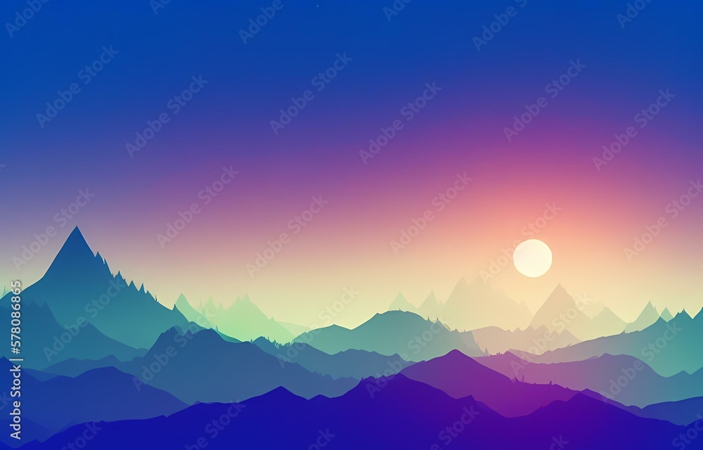 sunset in mountains sunset in mountains
