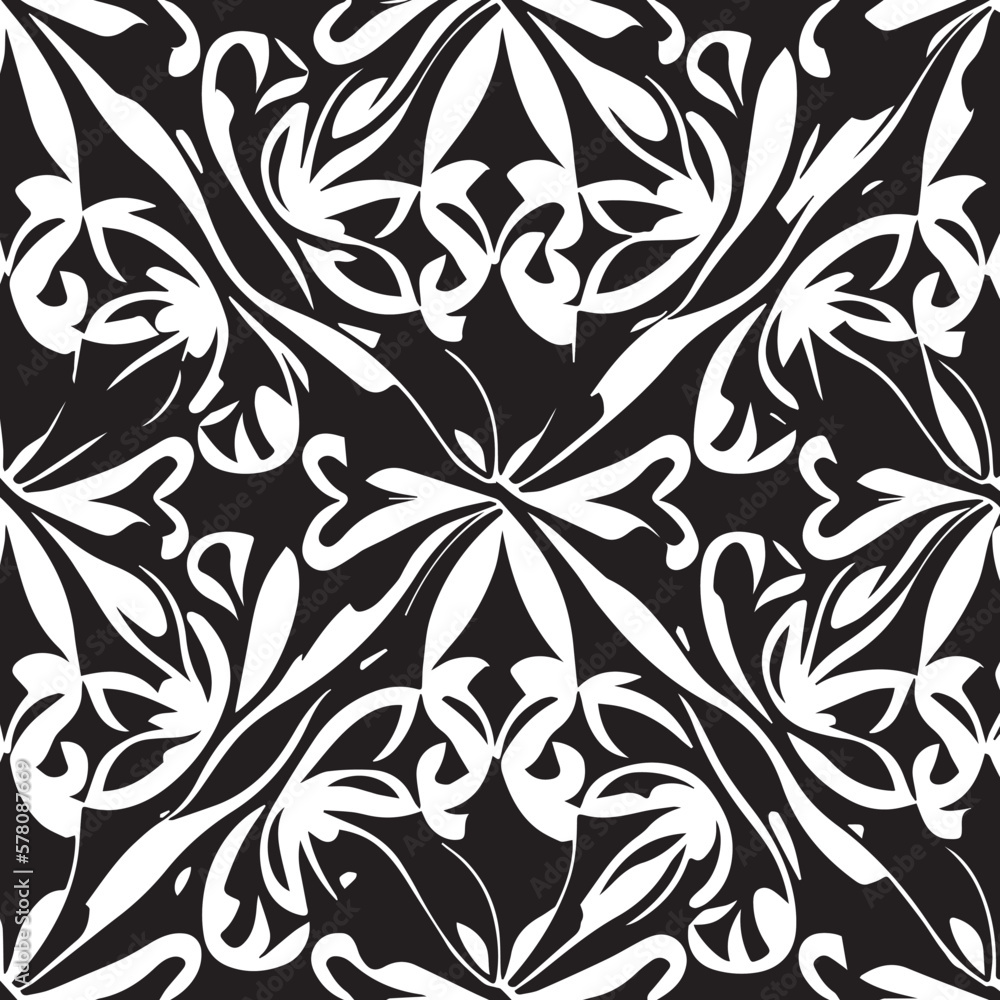 Stunning vector illustration features a black and white background with an intricate and stylish pattern that's sure to catch your eye Stunning vector illustration features a black and white background with an intricate and stylish pattern that's sure to catch your eye