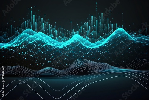 Technology background with Generative AI technology