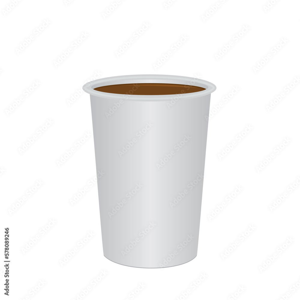 Paper cup of coffee isolated on a white background Paper cup of coffee isolated on a white background