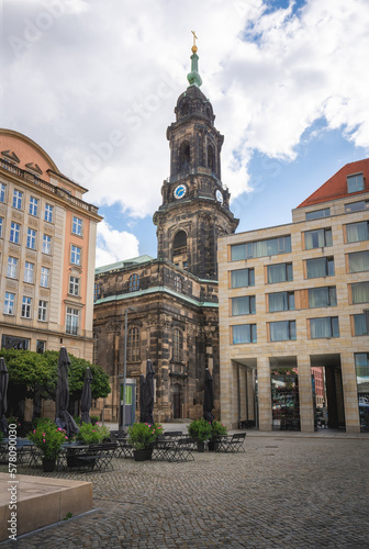 Fototapeta Naklejka Na Ścianę i Meble -  Kreuzkirche Church - Dresden, Saxony, Germany