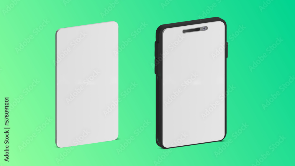 Mobile phone screen mockup 3d Mobile phone screen mockup 3d