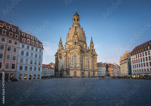 Frauenkirche Church at Neumarkt Square - Dresden, Soxony, Germany