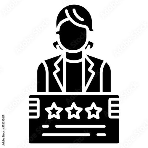 presidential candidate woman icon