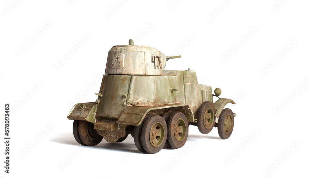 Fototapeta premium Scale model of old vehicle