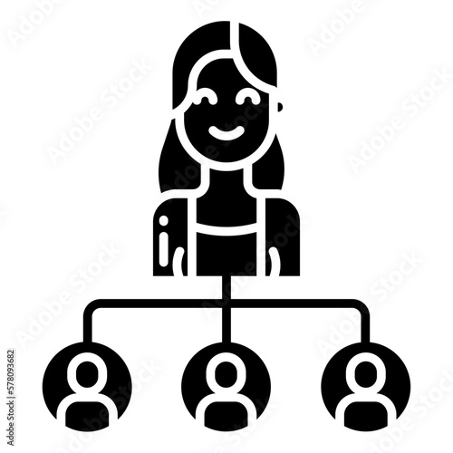 Manager Woman icon