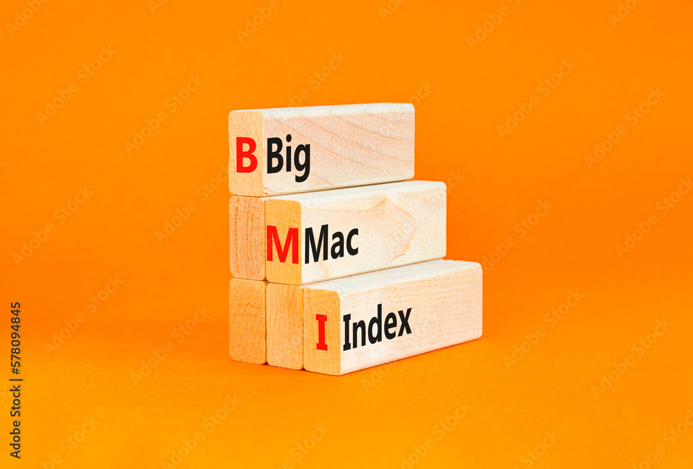 BMI Big Mac Index Symbol. Concept Words BMI Big Mac Index On Wooden ...