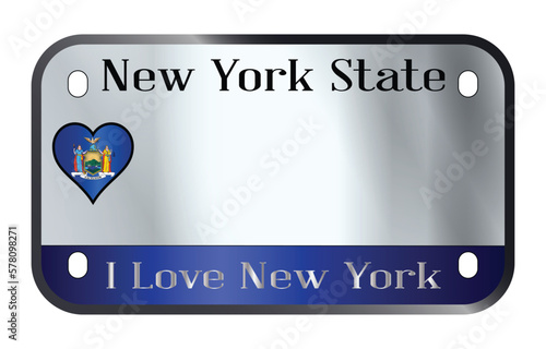 New York State Motorcycle License Plate