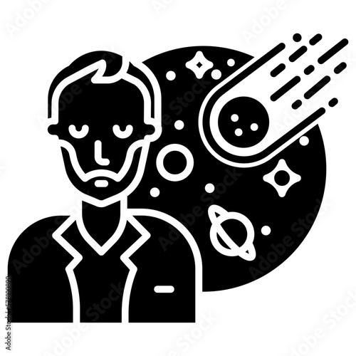 man Astrophysicist icon