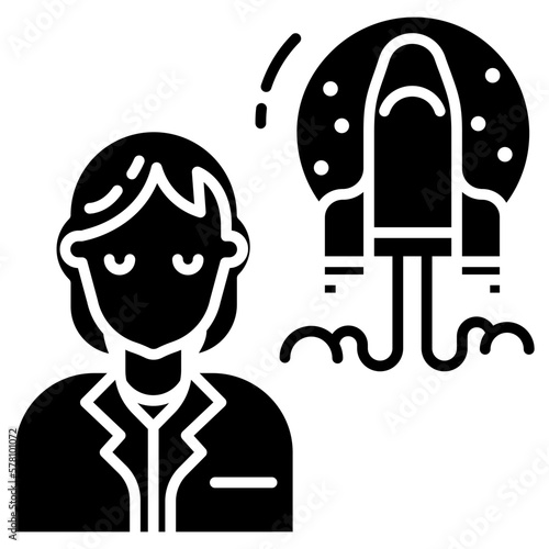 Woman Scientist icon