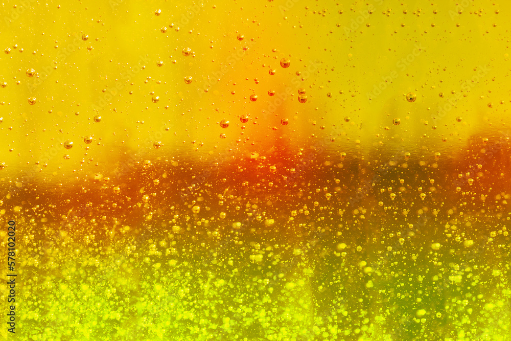 Multicolored pattern background, bubbles liquid.