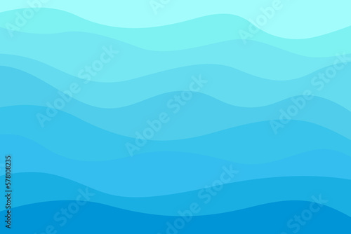 Abstract wavy wallpaper of the surface. Waved background. Cold colors. Pattern with lines and waves. Multicolored texture. Dinamic texture. Doodle for design