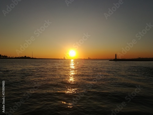 sunset in the sea İstanbul